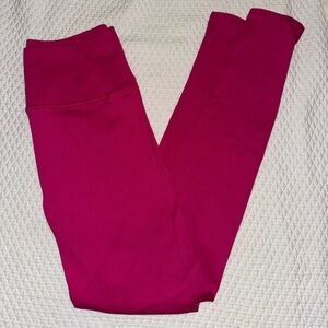 Alo Ribbed Pink Leggings